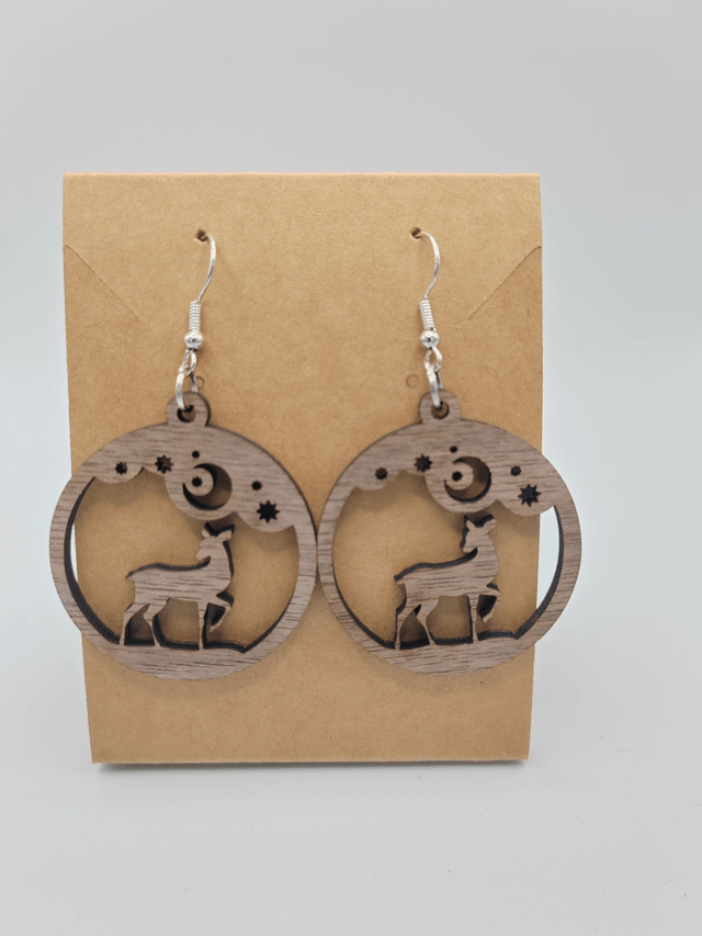 Boucles d'oreille boule "Cerflune"