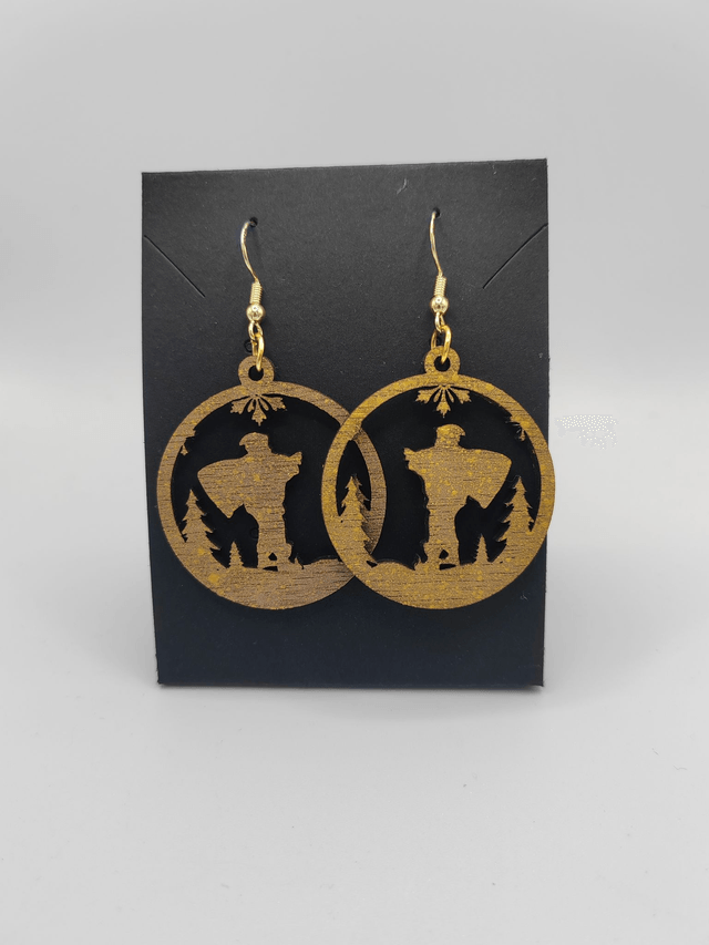 Boucles d'oreille boule "Santa"