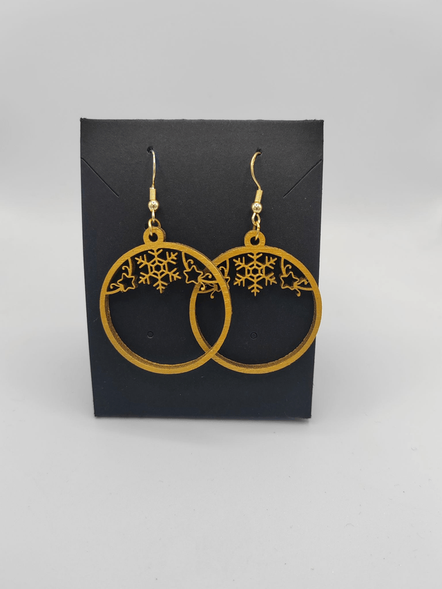 Boucles d'oreille boule "Flocon"