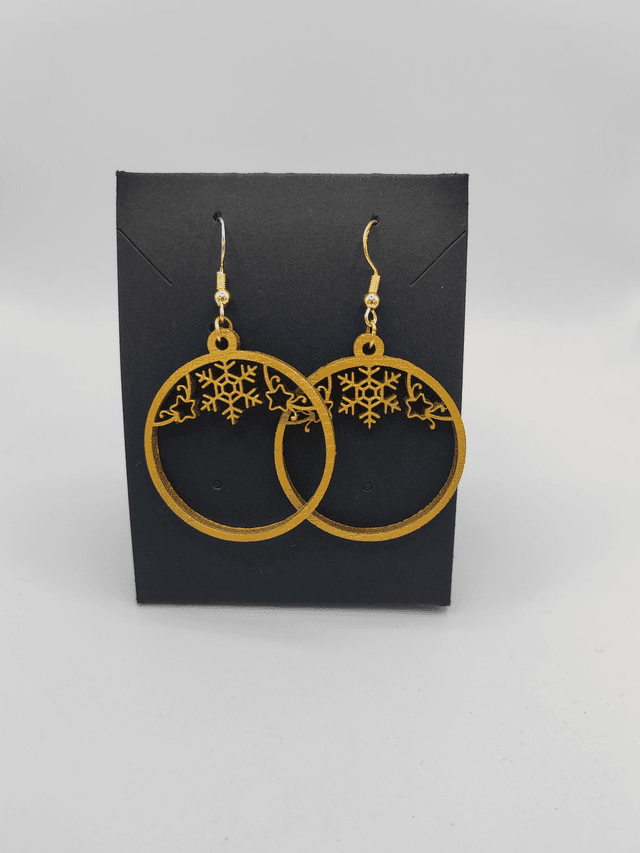 Boucles d&#039;oreille boule &quot;Flocon&quot;