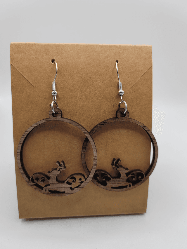 Boucles d&#039;oreilles boule &quot;Renne&quot;