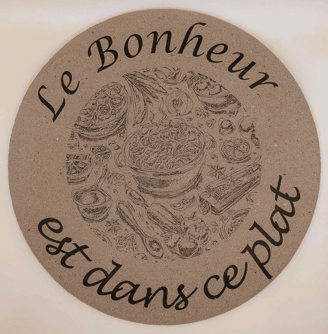 Dessous de plat &quot;Le bonheur&quot;