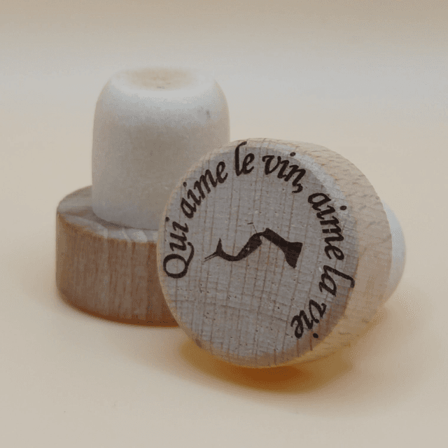 Bouchon &quot;Qui aime le vin, aime la vie&quot;